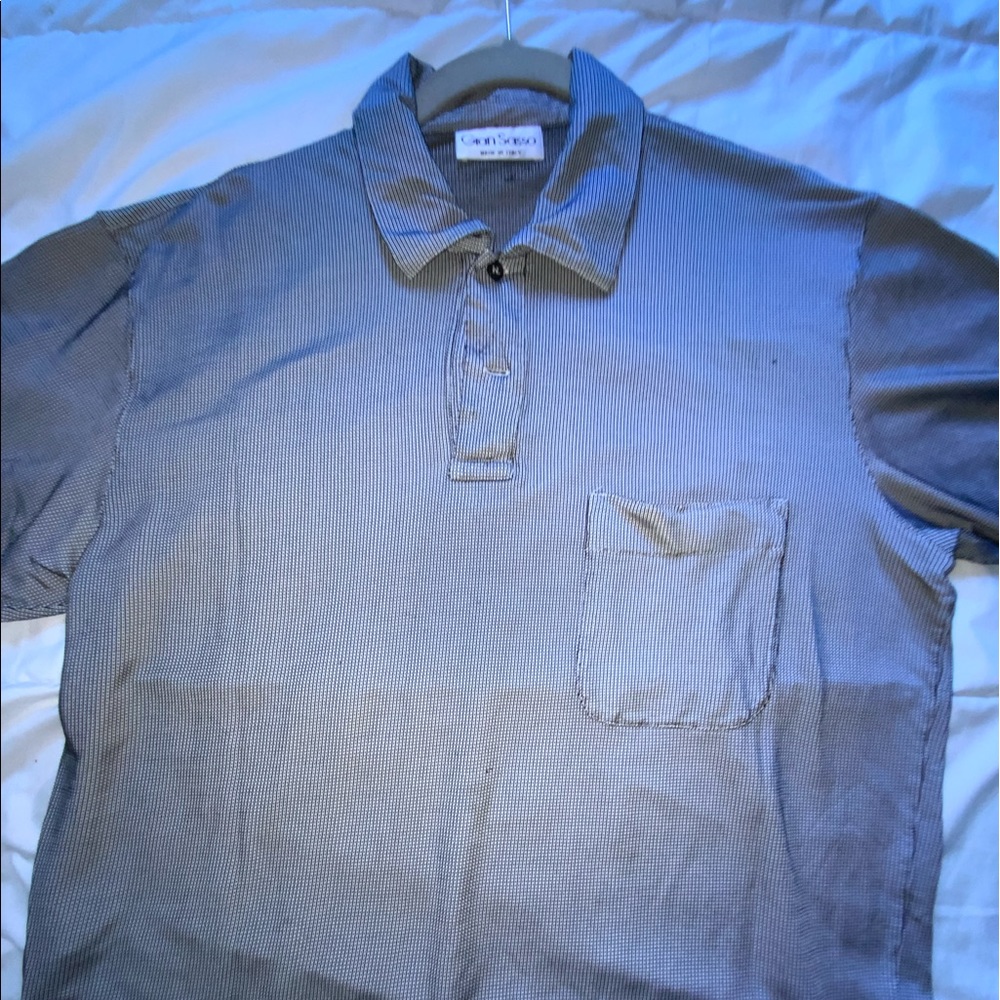 Gran Sasso, made in Italy, silk like t shirt, size L